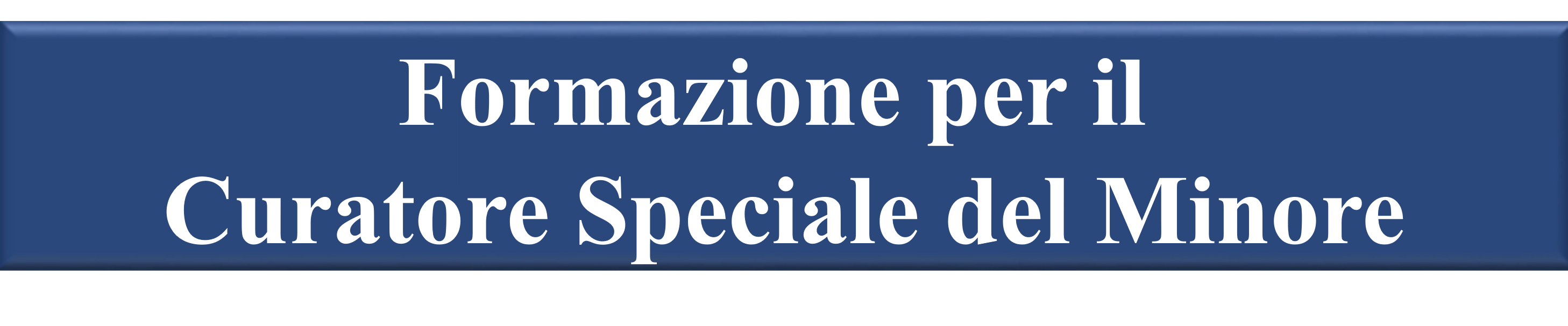 Corso curatore speciale del minore